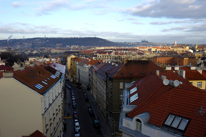 Prague, View from walls of Vysehrad