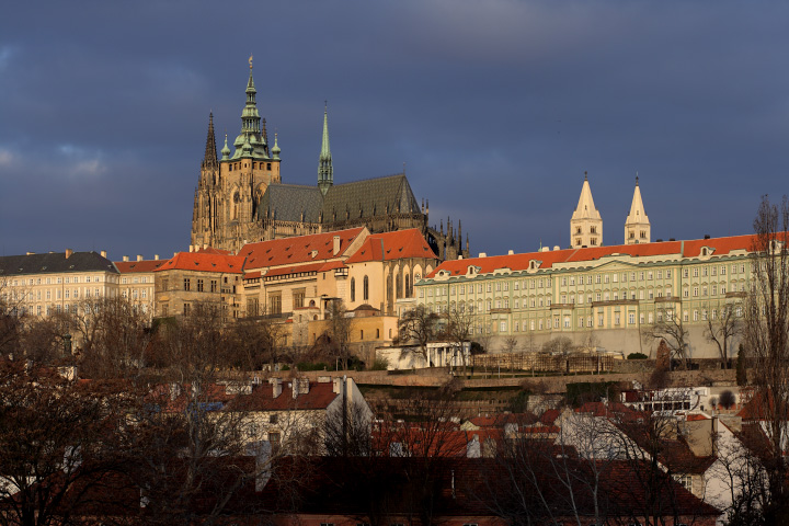 View towards Prague Castle